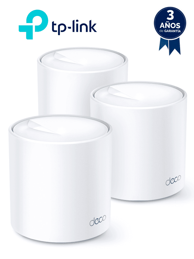 TP-LINK DECO X20 3-Pack - Sistema Wi-Fi 6 Mesh AX1800 velocidad de hasta 1800 Mbps 1201 Mbps en 5 GHz y 574 Mbps en 2.4 GHz OFDMA y MU-MIMO Red unific...