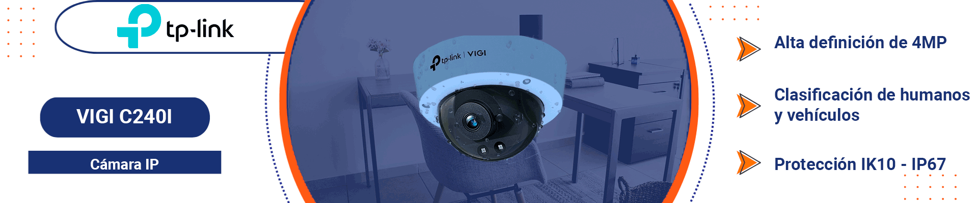 TP-Link VIGI C240I [2.8mm] Cupola Telecamera di sicurezza