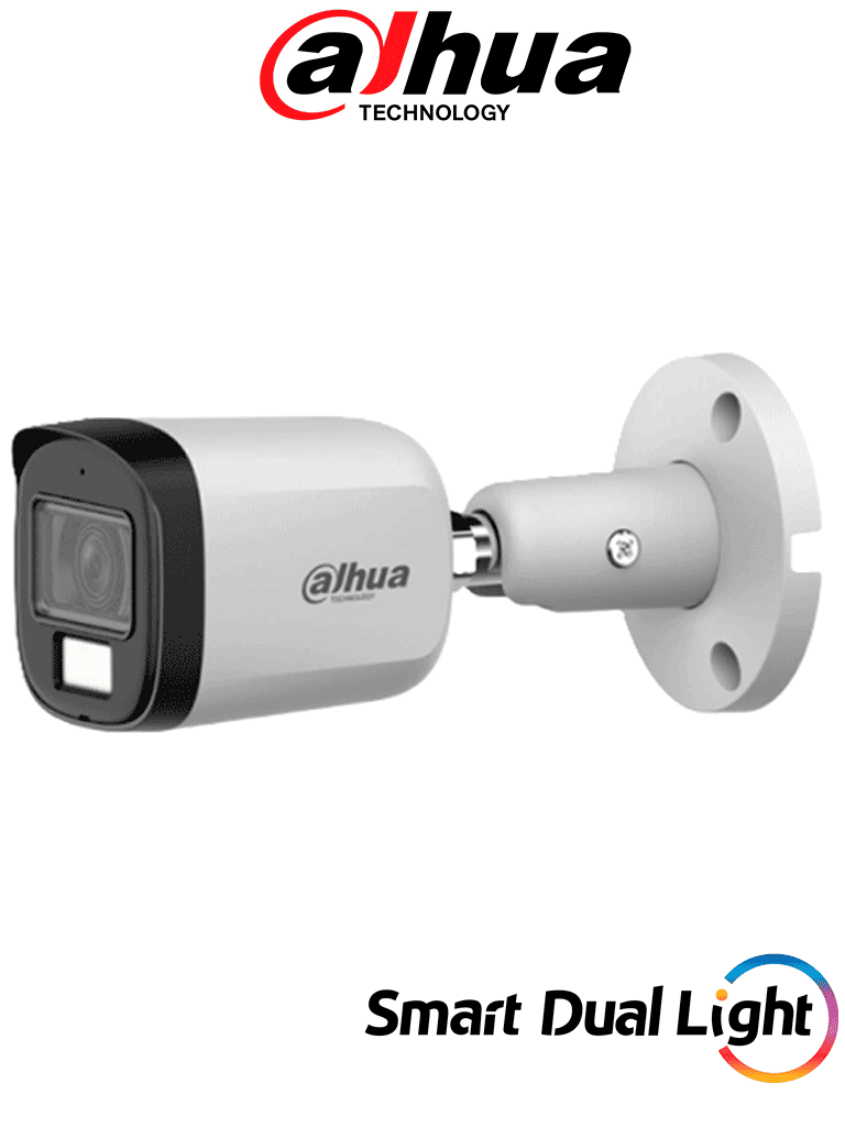 DH-HAC-B2A51N-U-IL-A DAHUA DH-HAC-B2A51N-U-IL-A- Cámara Bullet 5 Megapixeles/ HDCVI X Plus/ Lente 2.8 mm Apertura Hasta 106°/ Iluminación Dual Inteligente/ Iluminación Hasta 30Mts IR + 20Mts Luz Calida/ Micrófono Incorporado/ Metal/ Para Exterior IP67 #OD #CD