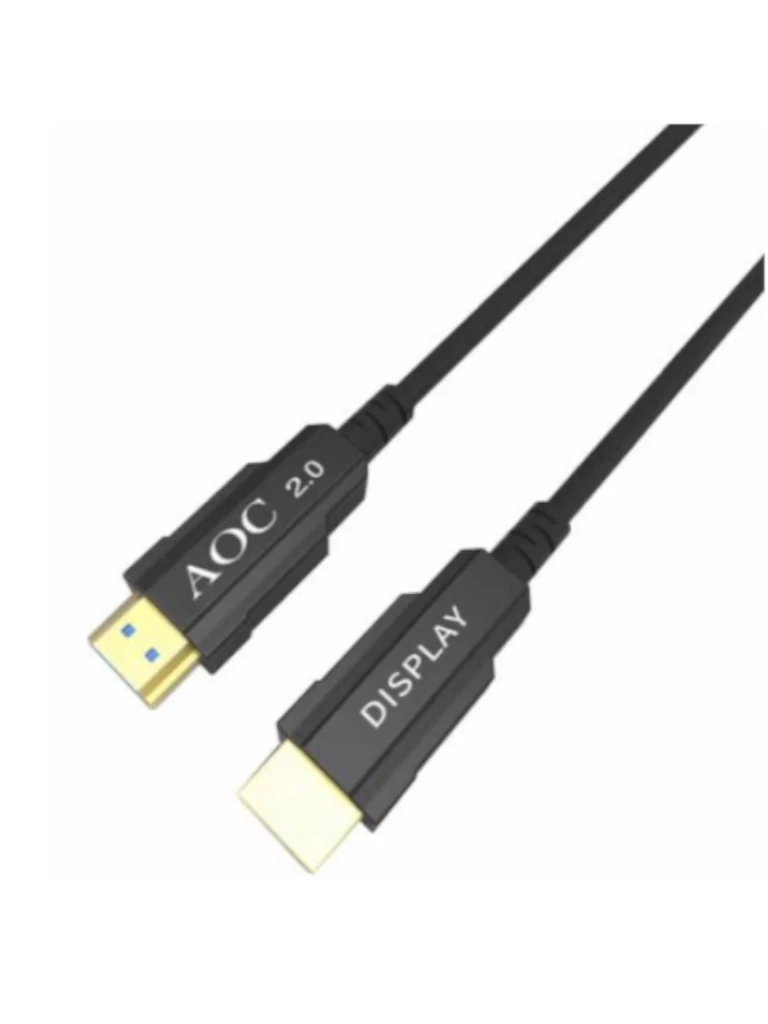 SAXXON HDMI-OF300 - Cable HDMI de 30 Metros por Fibra Óptica 4K60Hz / Fibra 4 hilos 7 hilos cobre estañado / Compatible con HDMI 2.0 / Alta velocidad...