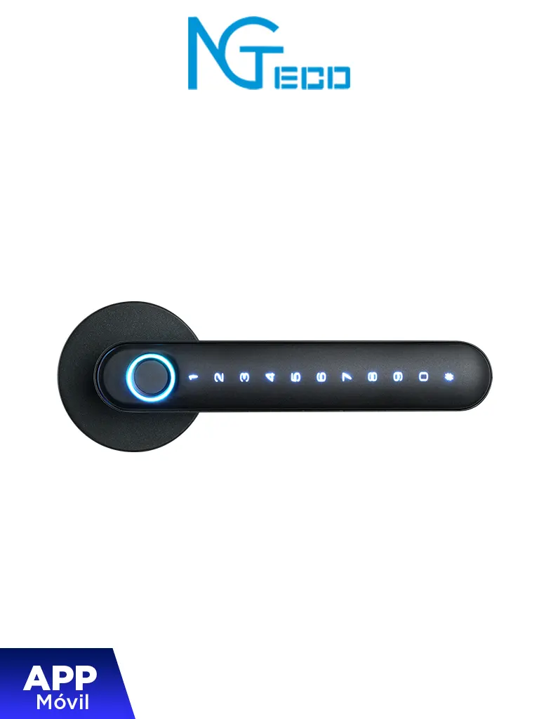 Cerradura Inteligente Biométrica estilo americano ZKTECO SL01-A630N 