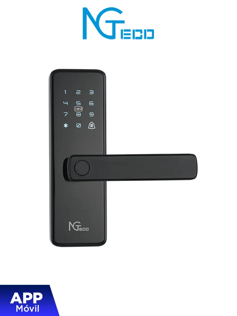 NGTECO SL01A730N Cerradura Inteligente Biométrica con WiFi ZKTECO SL01-A730N 