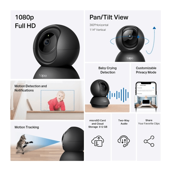 CAMARA IP TP-LINK TAPO C201 FULL HD 1080P · Storage Humidity