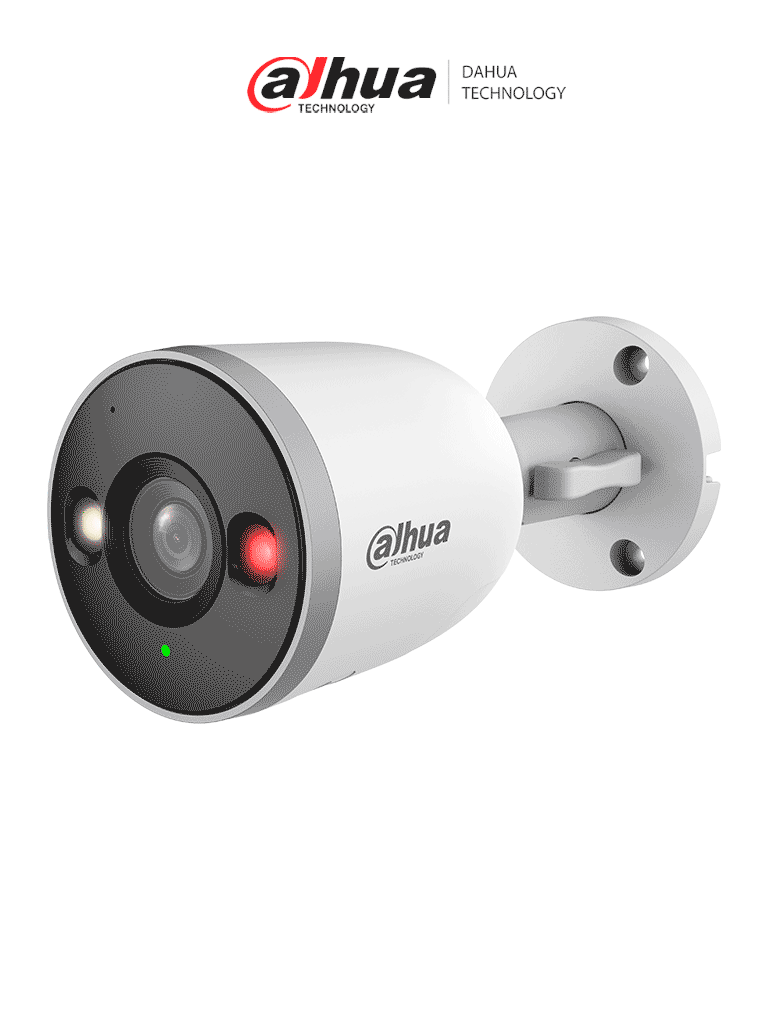 DAHUA DH-F3D-IL - Cámara IP Bullet Wifi de 3 Megapíxeles/ Iluminador dual Inteligente/ 2.8mm/ 103/ IA con Detección de Humanos y vehículos/ Micrófono Integrado/ H.265/ 30 Mts de Luz Visible e IR/ IP67/ Ranura MicroSD/ - Dahua