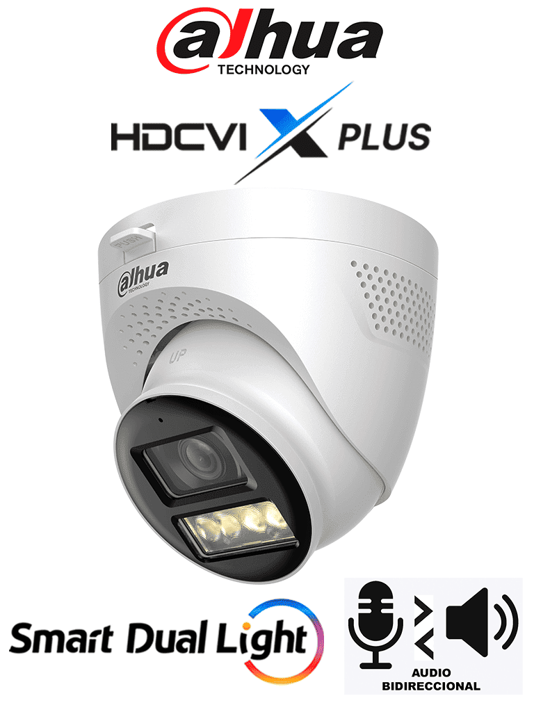 DAHUA DH-HAC-HDW1801TQN-IL-T - Cámara Domo 4K/ HDCVI X PLUS/