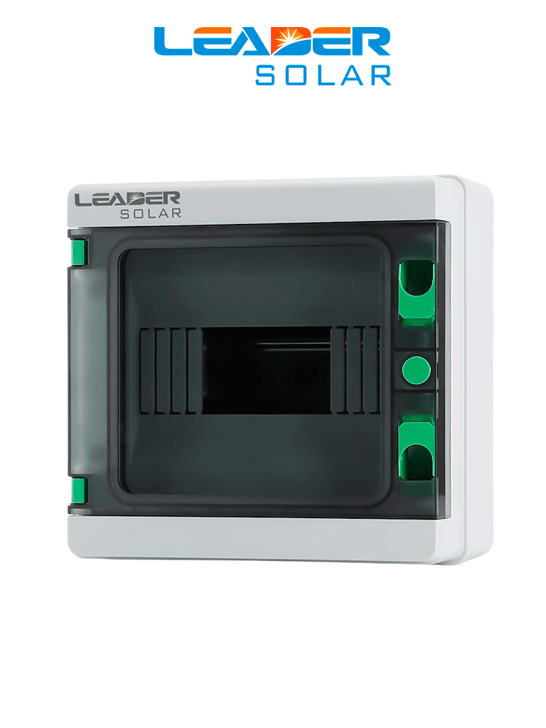LEADER HA-8P - Caja de Distribución de 8 espacios IP65 / Uso Exterior protección UV / Ideal para Sistemas Eléctricos y Fotovoltaicos / Instalación fle...
