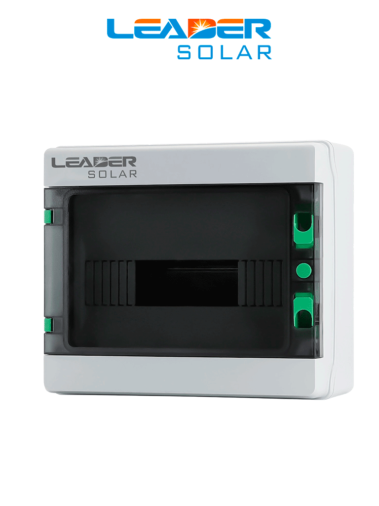 LEADER HA-12P - Caja de Distribución de 12 espacios IP65 / Uso Exterior protección UV / Ideal para Sistemas Eléctricos y Fotovoltaicos / Instalación f...