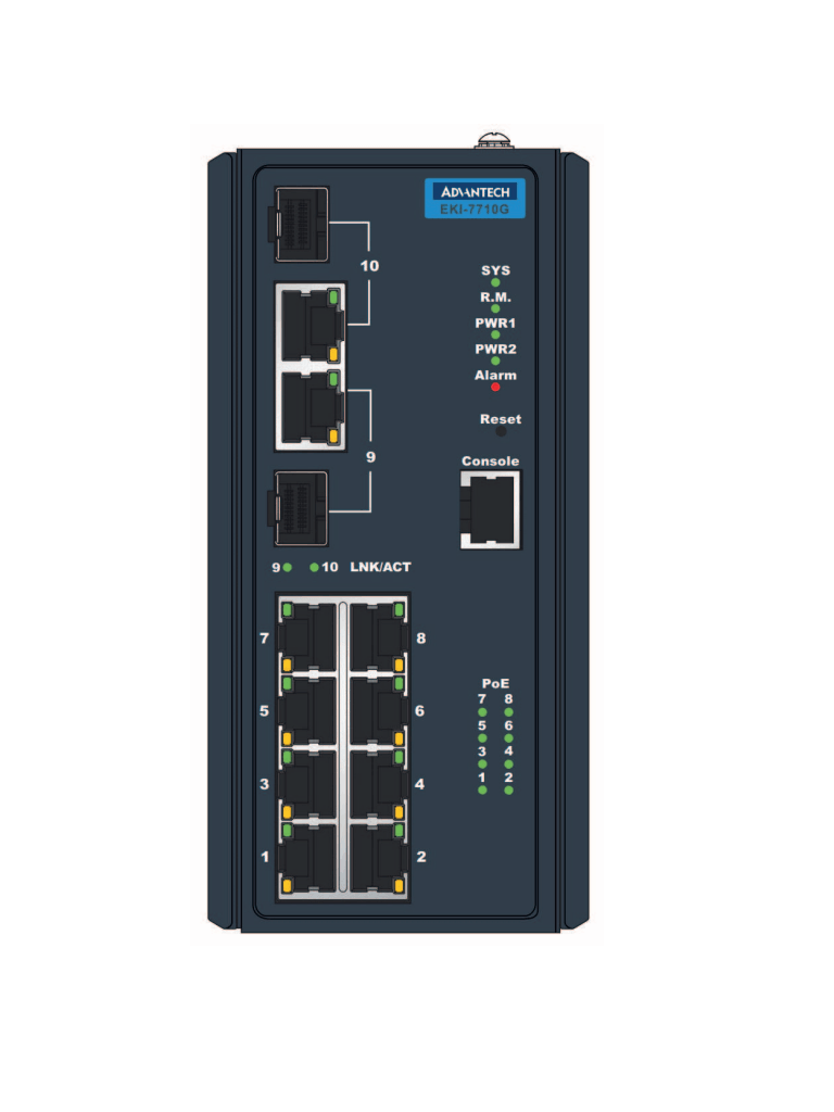 Switch Ethernet / 8xPoE / 2xSFP / PRAESENSA — BOSCH — Switches POE - vista 2