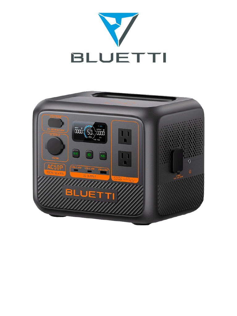 BLUETTI AC50P - Estación de energía portátil / 700 W - 504 Wh / Tecnología LiFePo4 / 3000 ciclos / modo Power Lifting - Código: AC50P | Compra en Guadalajara