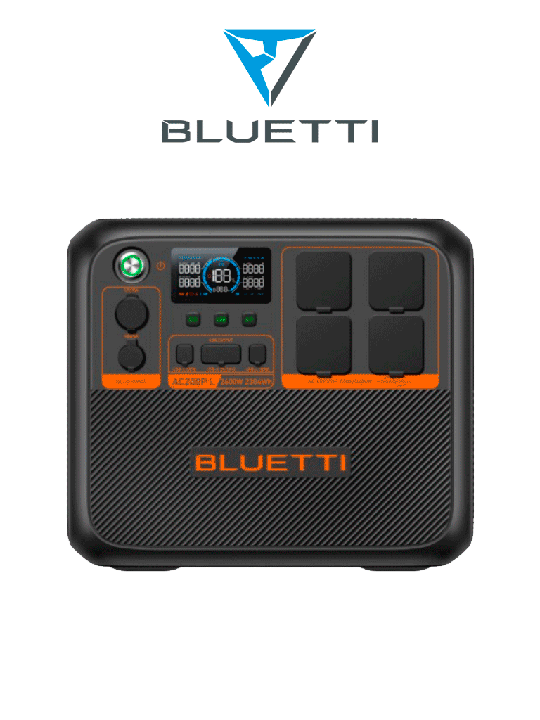 BLUETTI AC200PL - Estación de energía portátil / 2400 W - 2304 Wh / Tecnología LiFePo4 / 3500 ciclos / modo Power Lifting / Carga mediante panel solar - Código: AC200PL | Compra en Guadalajara