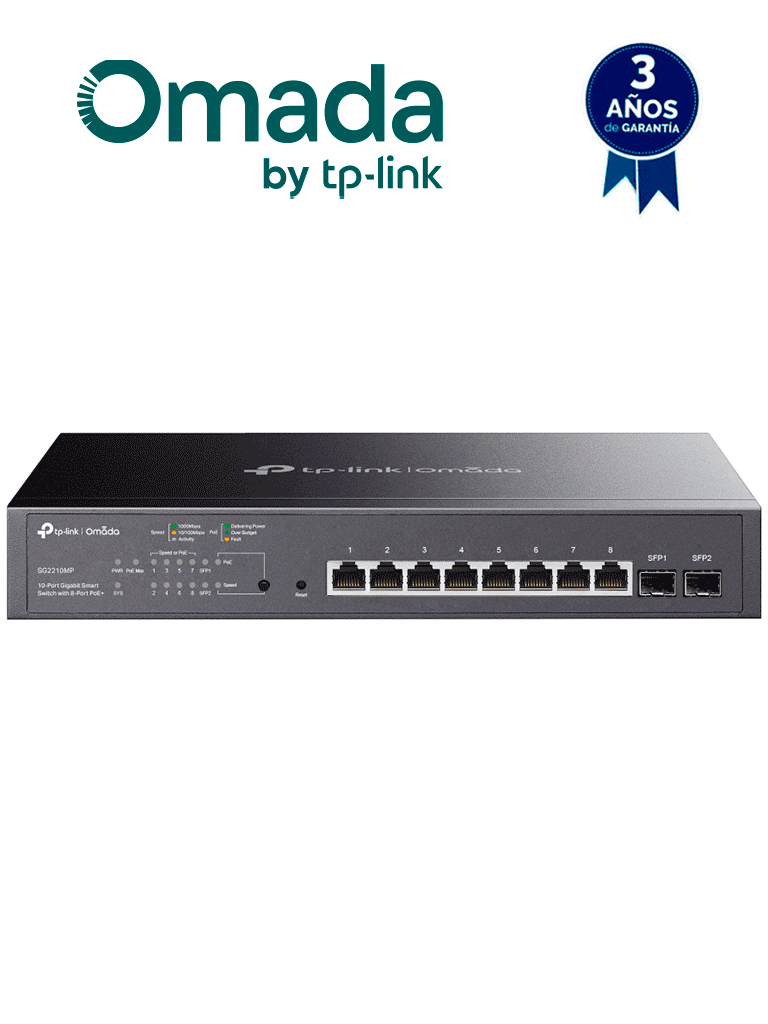 Switch PoE Omada 8 Puertos 150W TP-Link