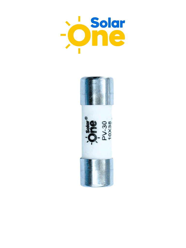 Fusible Fotovoltaico 30 A 10x38 mm / 1000 VDC / Protección para sistemas fotovoltaicos - Código: 1130UL | Compra en Guadalajara