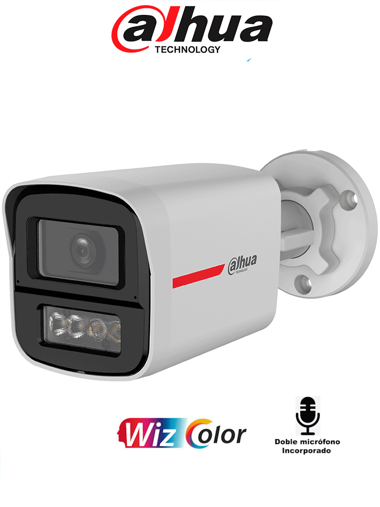 DAHUA DH-HAC-HFW1249XN-A-PRO -Cámara Bullet HDCVI 2MP WizColor/HDCVI X PLUS/ Vid