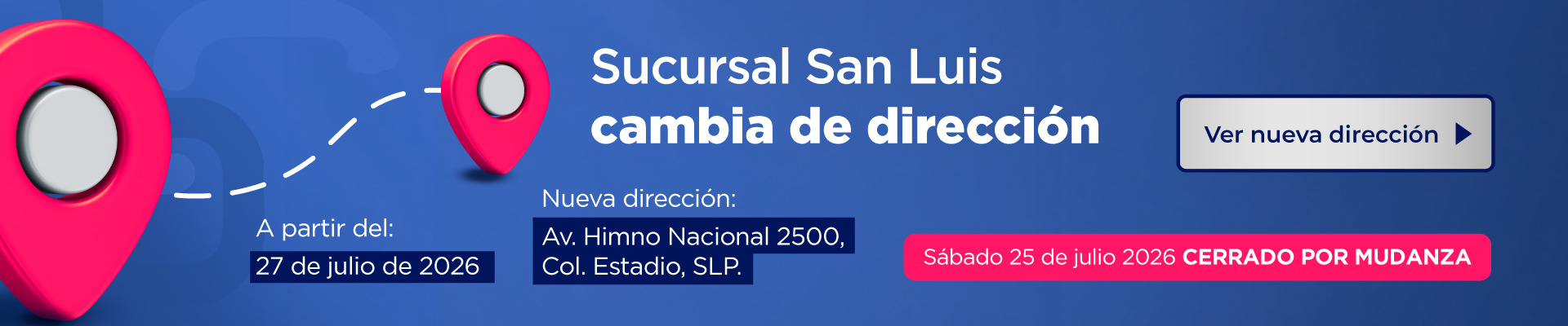 NUEVA UBICACIÓN SAN LUIS POTOSI
