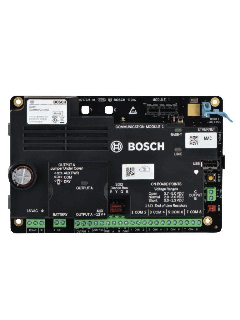 BOSCH I_B6512 - Panel de Control IP, 96 Zonas