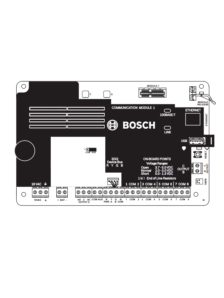BOSCH I_B6512 - Panel de Control IP, 96 Zonas