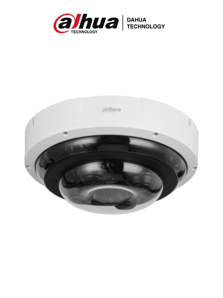 DAHUA DH-IPC-PDBW82041-B360-S2 - Cámara IP Panorámica Resolución de 4 x 5 MP/ Lente Mot. 2.8 a 12mm/ 360/ IR 30 mts/ IA WizMind/ Detección Facial/ Pro...