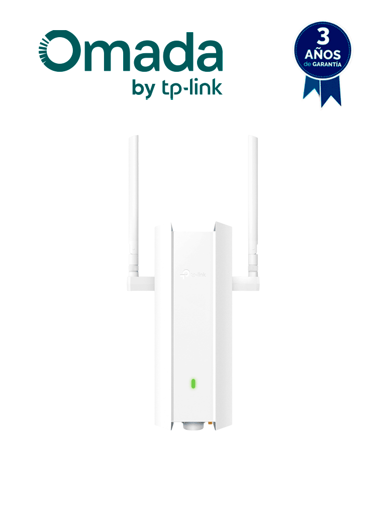 TP-LINK EAP625-OUTDOOR HD - Punto de Acceso Wi-Fi 6 de Interior/Exterior AX1800 , 1.8 Gbps de velocidad ,  OFDMA, MU-MIMO ,  Gestión remota Omada SDN  , 1000+ clientes.
