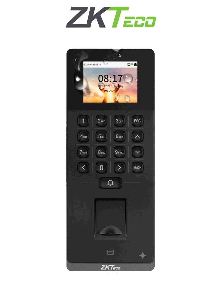 ZKTECO F34LITEWIFEPOE - Control de acceso o asistencia con huella Digital BioID 3000 Tarjetas de proximidad ID de 125Khz 3000 conexión TCP/IP PoE WiFi Proximamente. - Dahua