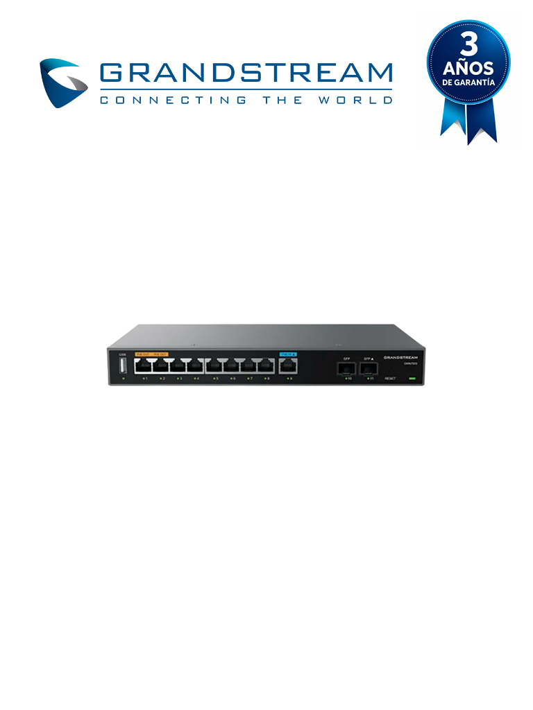 GRANDSTREAM GWN7003 - Router VPN Multi-WAN Gigabit/ 2 SFP 2.5G WAN/LAN + 9 puert