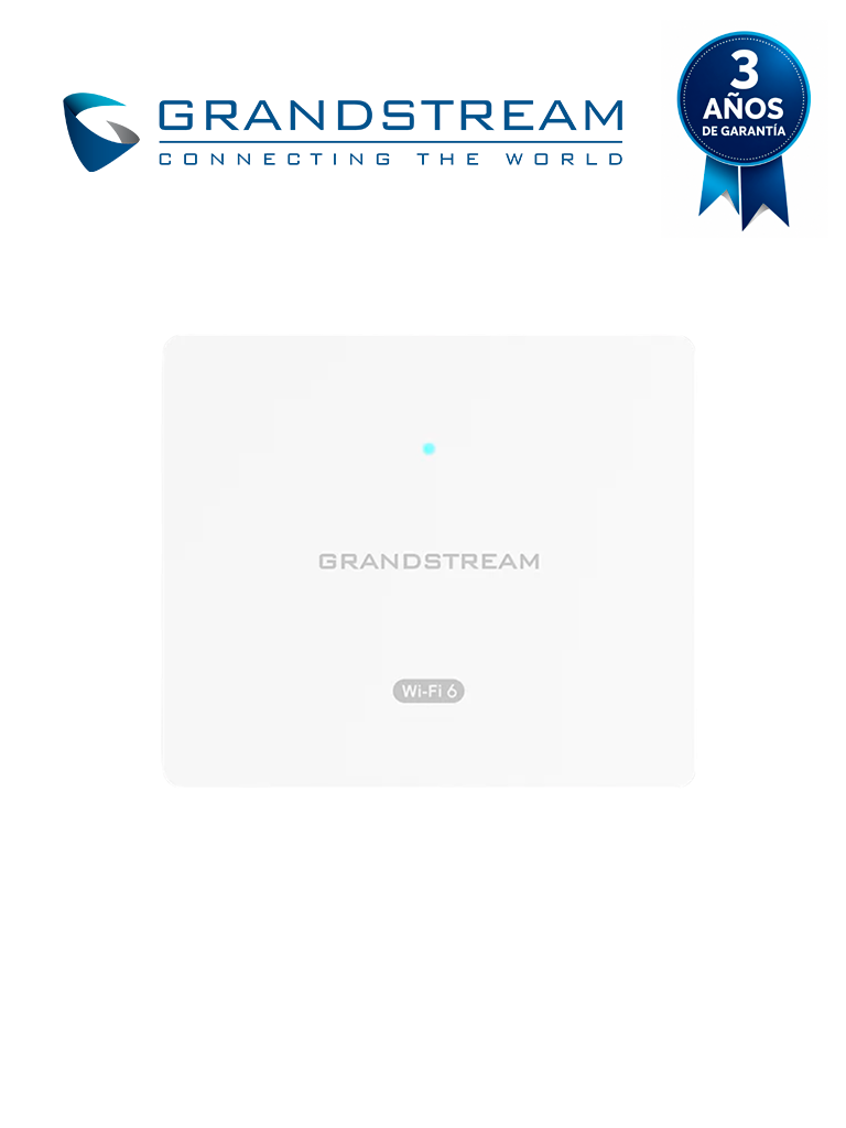 GRANDSTREAM GWN7604 - Punto de Acceso Wi-Fi 6 802.11ax compacto/ Hasta 3 Gbps/ 4