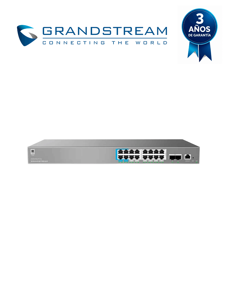 GRANDSTREAM GWN7802P PRO - Switch administrable Capa 2+ empresarial/ 16 puertos 