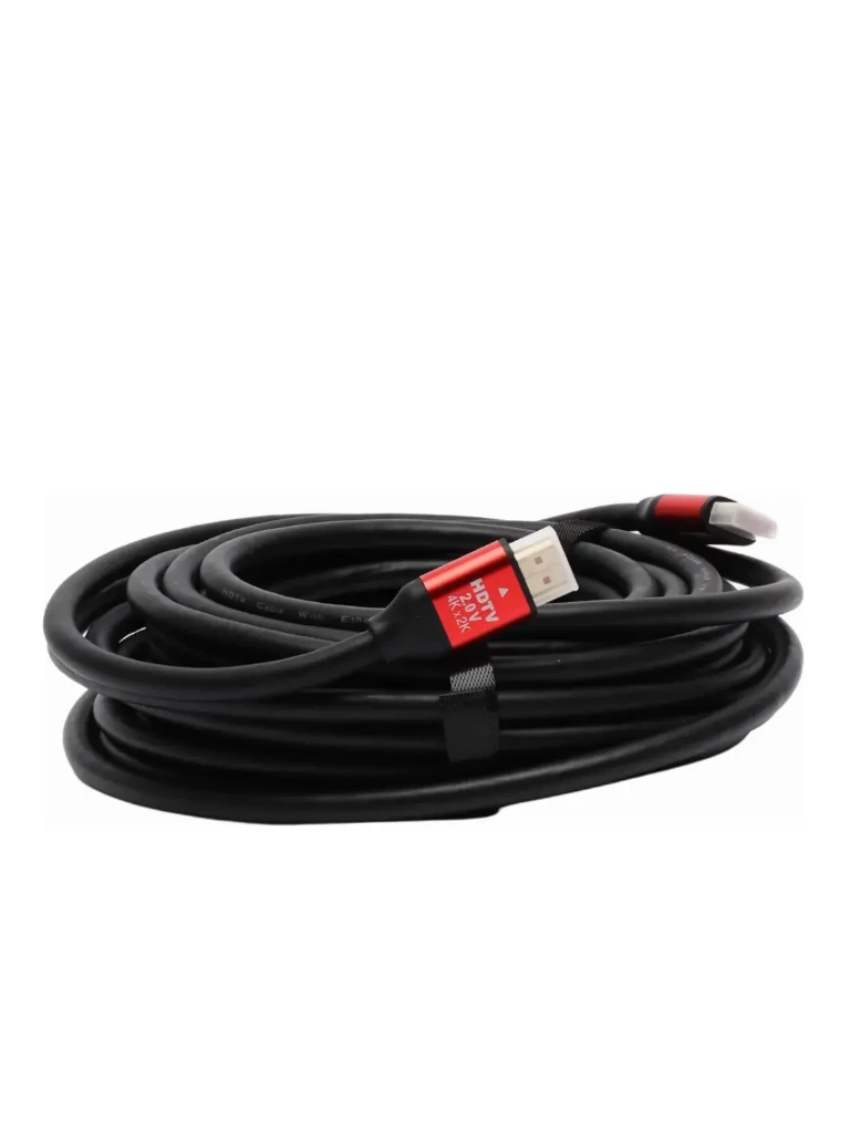 Cable HDMI de 15 Metros por Fibra Óptica 4K@60Hz / Fibra 4 hilos + 7 hilos cobre estañado / Compatible con HDMI 2.0 / Alta velocidad 18 Gbps / 3D / HDR / Caja de Aleación de Zinc / Calidad Premium — SAXXON — Cables HDMI - vista 3