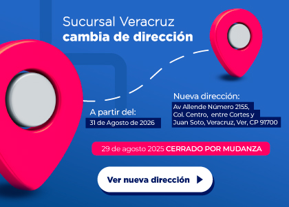 Nueva dirección Suc. Veracruz