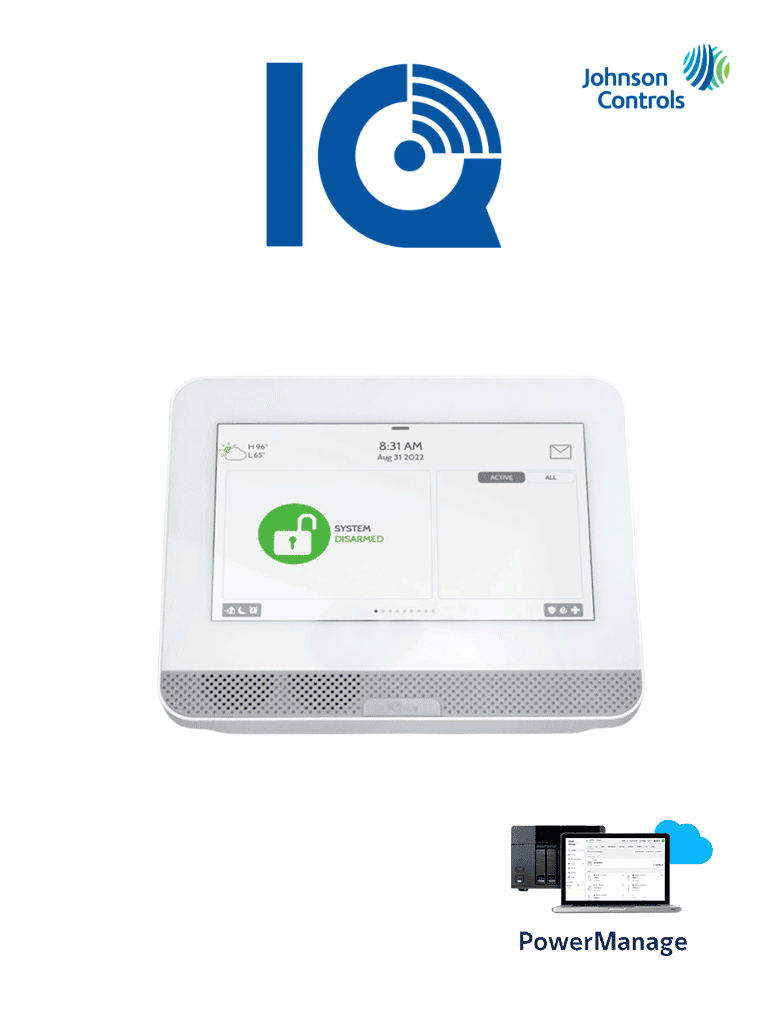 QOLSYS IQ4 HUB POWER MANAGE - Sistema de Alarma IQPanel4 HUB Autocontenido
