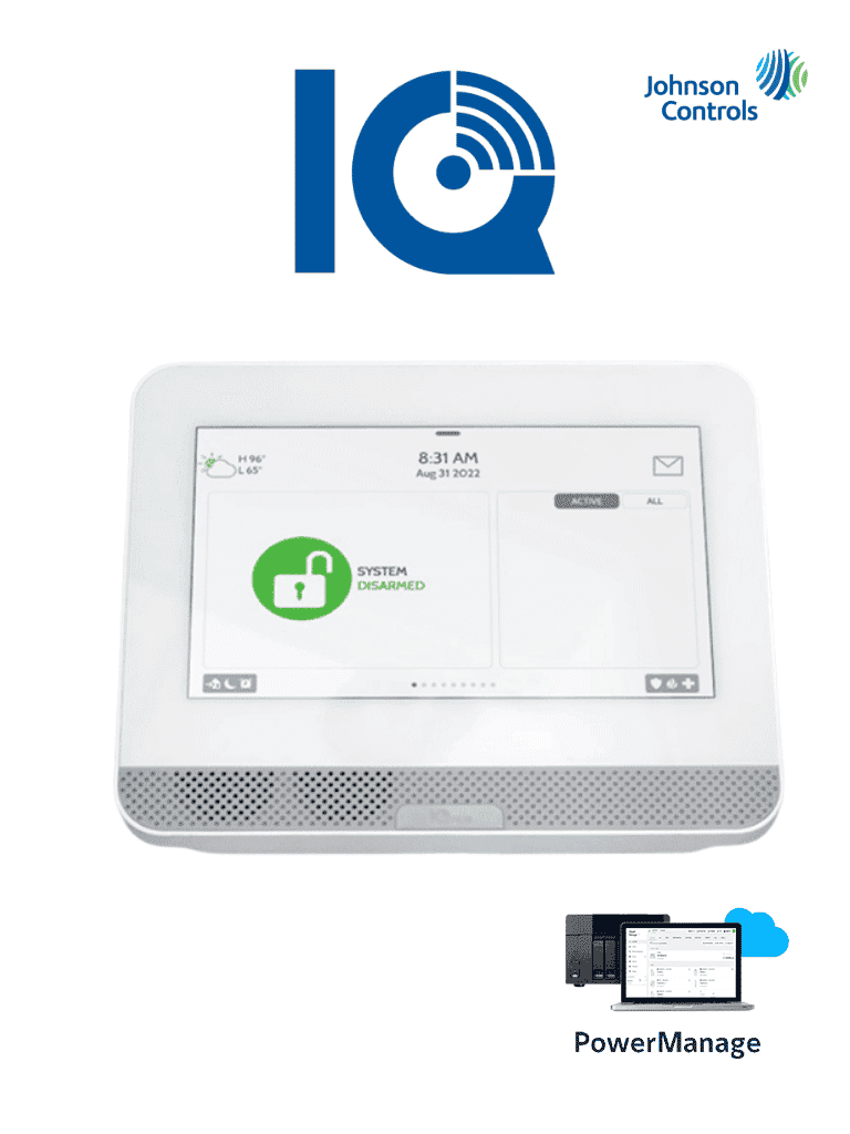 IQ4 HUB POWER MANAGE - Sistema de Alarma IQPanel4 HUB Autocontenido #IQPM #IQPANEL