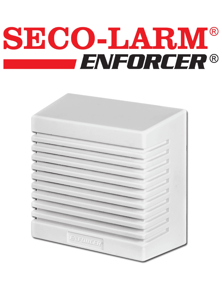 SecoLarm SH-525SQ- Sirena Cableada para Interior de dos tonos para montaje en superficie