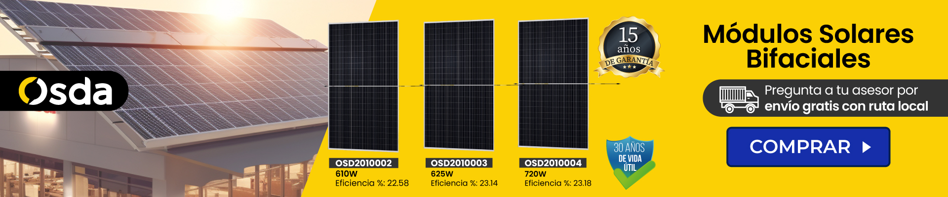 PANELES SOLARES OSDA