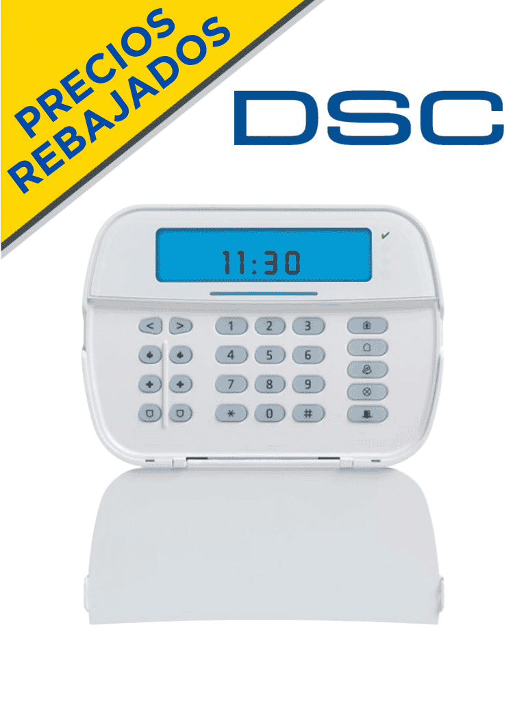 DSC HS2LCDRF9N - Teclado Cableado LCD Alfanumérico con Transceptor integrado de 