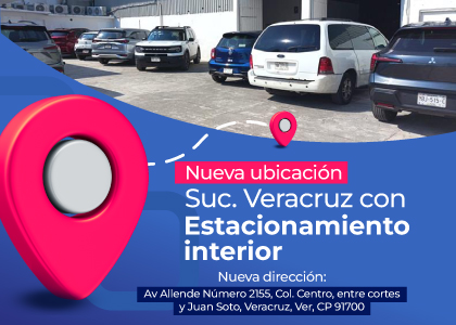Nueva dirección Suc. Veracruz