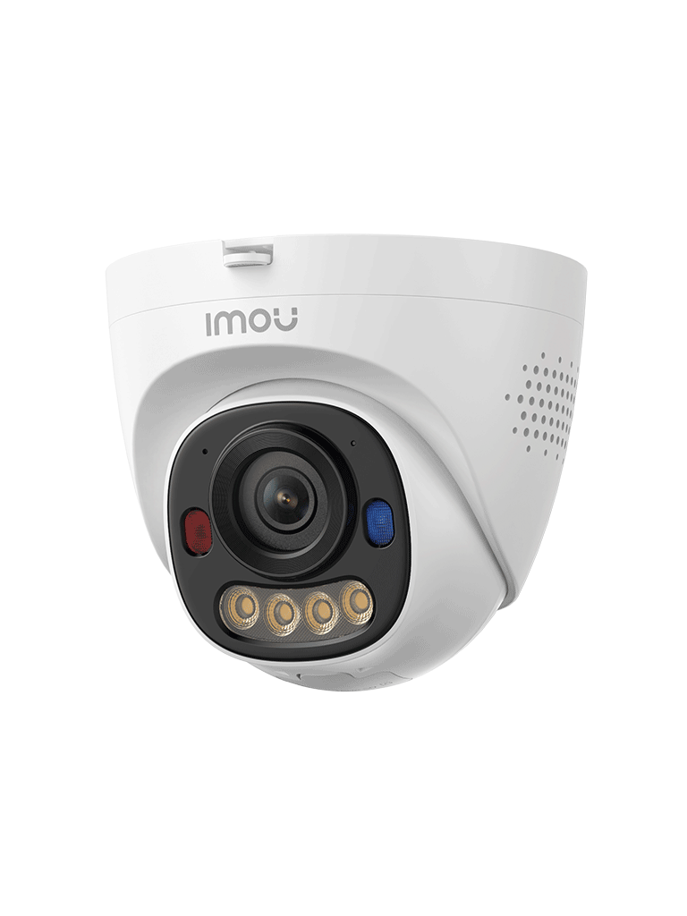 Cámara Domo IP de 5 Megapixeles/ Lente 2.8mm/ Audio Bidireccional/ Smart Color/ Luz de Advertencia Roja & Azul/ Para Exterior/ 25 Mts IR/ Soporta Micro SD Hasta 512GB/ AOR MODE — IMOU POE — Domo / Eyeball / Turret - vista 4