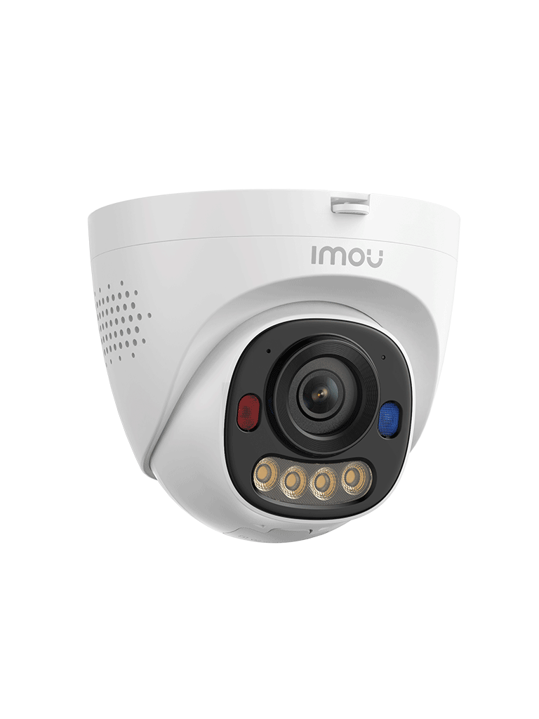 Cámara Domo IP de 5 Megapixeles/ Lente 2.8mm/ Audio Bidireccional/ Smart Color/ Luz de Advertencia Roja & Azul/ Para Exterior/ 25 Mts IR/ Soporta Micro SD Hasta 512GB/ AOR MODE — IMOU POE — Domo / Eyeball / Turret - vista 5