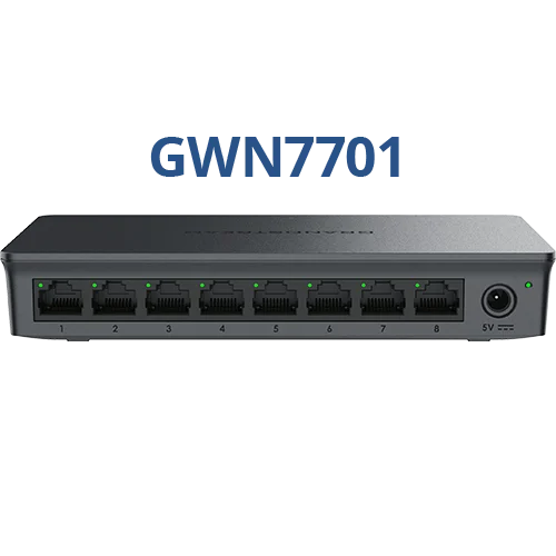 Switch No Administrable 8 Puertos Gigabit Ethernet/ Diseño Compacto, Capacidad de 10Gbps de Switching, Montaje en Pared o Uso de Escritorio, Indicadores LED Por Puerto, Carcasa de Plástico — GRANDSTREAM — Switches - vista 3