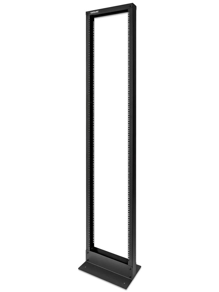 Rack de dos postes, 19" 42U, Presentación Flatpack (Desarmado), Negro