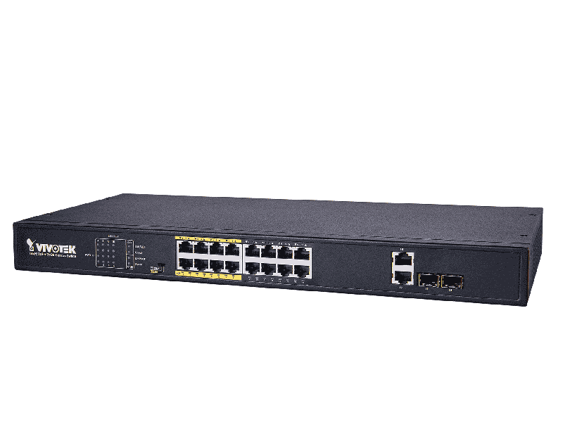 VIVOTEK AW-FGT-180C-250 16ポートのPoEスイッチ アンマネージドPoEスイッチ (EXモード装備) | 製品情報 | DXアンテナ