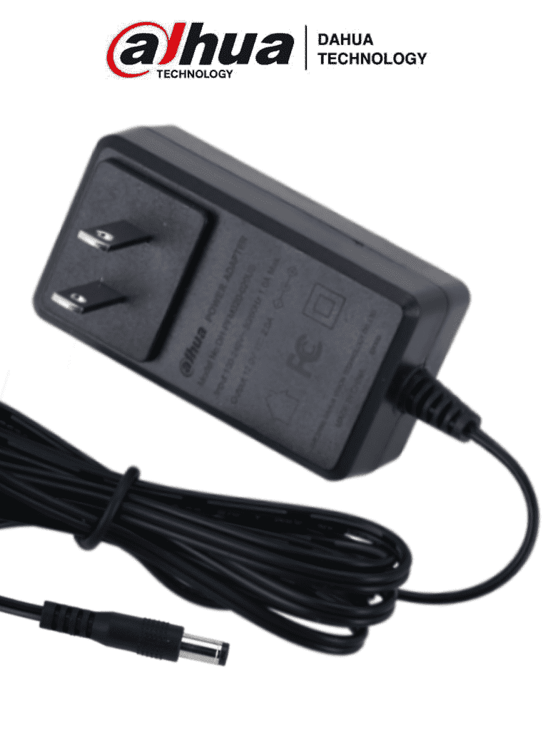 DAHUA DH-PFM320-020US - Fuente de Poder de  12 Vcc 2 Amper/ Entrada de 100-240 VAC/ Especial para Camaras de CCTV/ Cable de 1.5 metros/ Certificacion FCC/  #LoNuevo